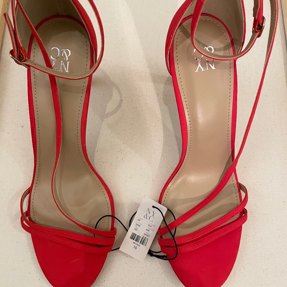 New York & Company Red 4” Heels
